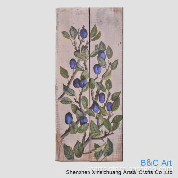 Wall hanging wood painting oil painting for bedroom